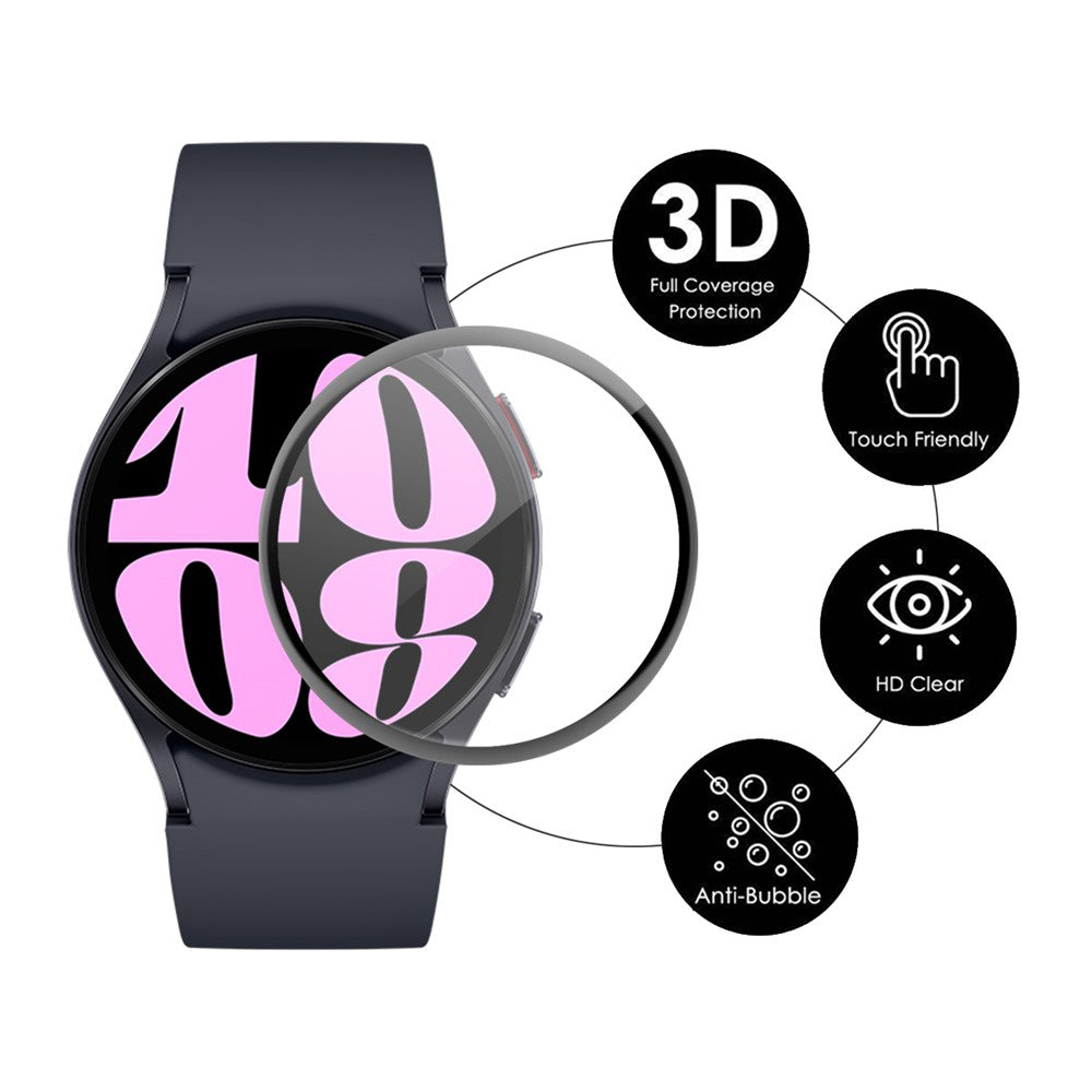 Film de protection d'écran Techsuit Nano Flex pour Amazfit T-Rex Ultra 2, Plastique, Lot de 2 pièces, Noir