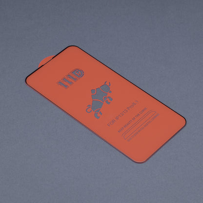 Pellicola protettiva per schermo Techsuit per Apple iPhone 14 Plus / 13 Pro Max, Vetro temperato, Full Glue, 111D, Nero