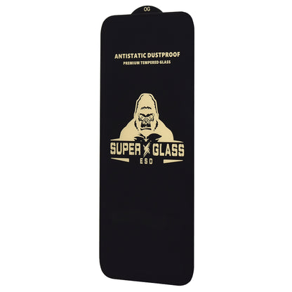 Film de protection d'écran Techsuit pour Apple iPhone 14 Pro, Verre trempé, Full Glue, Noir