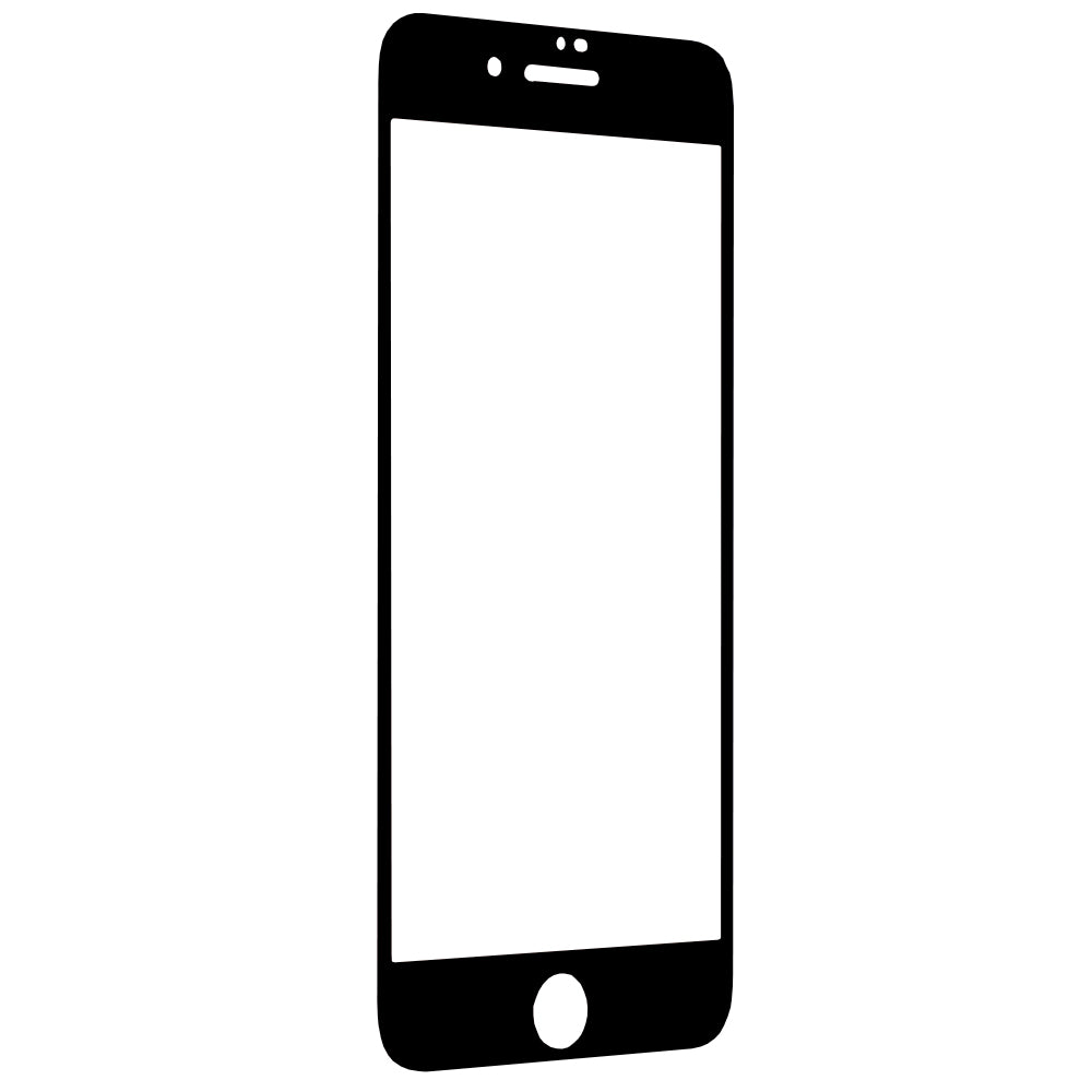 Film de protection d'écran Techsuit pour Apple iPhone SE (2022) / SE (2020) / 8 / 7, Verre trempé, Full Glue, 111D, Noir