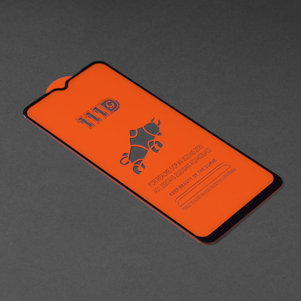Pellicola Protettiva per Schermo Techsuit per Honor 70 Lite / X6 / X8 5G, Vetro Temperato, Full Glue, 111D, Nero