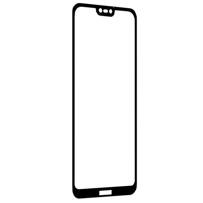 Techsuit Screen Protector Film for Huawei P20 Lite, Tempered Glass, Full Glue, 111D, Black