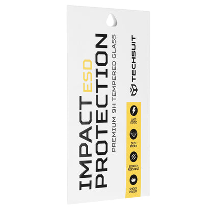 Pellicola protettiva per schermo Techsuit per Oppo Reno14 FS 5G / Reno14 F, Vetro temperato, Full Glue, Nero
