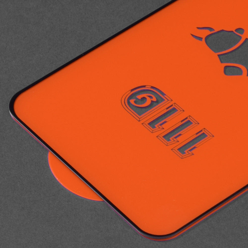 Pellicola protettiva per schermo Techsuit per Oppo Reno6 5G, Vetro temperato, Full Glue, 111D, Nero