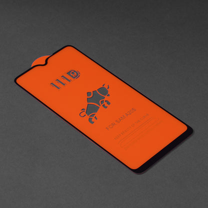 Pellicola protettiva per schermo Techsuit per Samsung Galaxy A20s A207, Vetro temperato, Full Glue, 111D, Nero