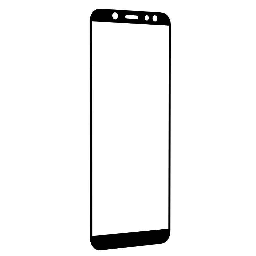 Pellicola protettiva per schermo Techsuit per Samsung Galaxy A6 Plus (2018) A605, Vetro Temperato, Full Glue, 111D, Nero