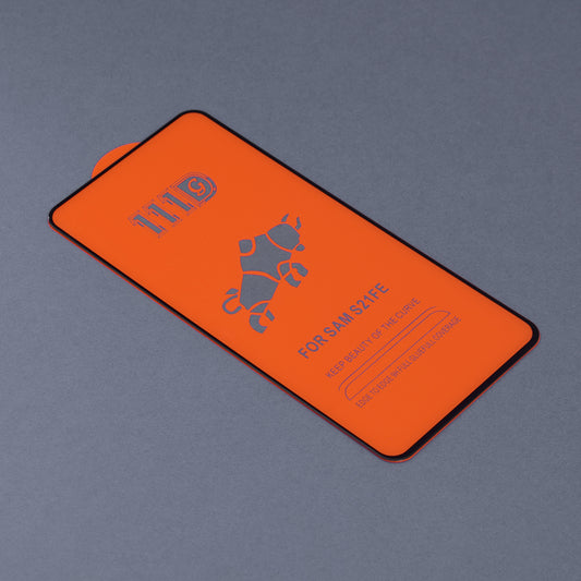 Film de protection d'écran Techsuit pour Samsung Galaxy S21 FE 5G G990, Verre trempé, Full Glue, 111D, Noir