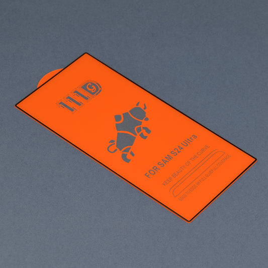 Pellicola protettiva per schermo Techsuit per Samsung Galaxy S24 Ultra S928, Vetro temperato, Full Glue, 111D, Nero