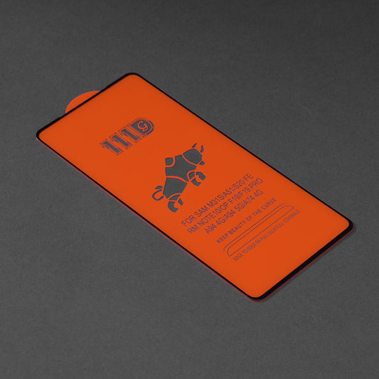 Pellicola protettiva per schermo Techsuit per Xiaomi Poco M5s / Redmi Note 10S / Note 10, Vetro Temperato, Full Glue, 111D, Nero
