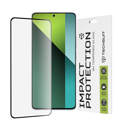 Film de protection d'écran Techsuit pour Xiaomi Poco X6 / Redmi Note 13 Pro 5G, Verre trempé, Full Glue, 111D, Noir