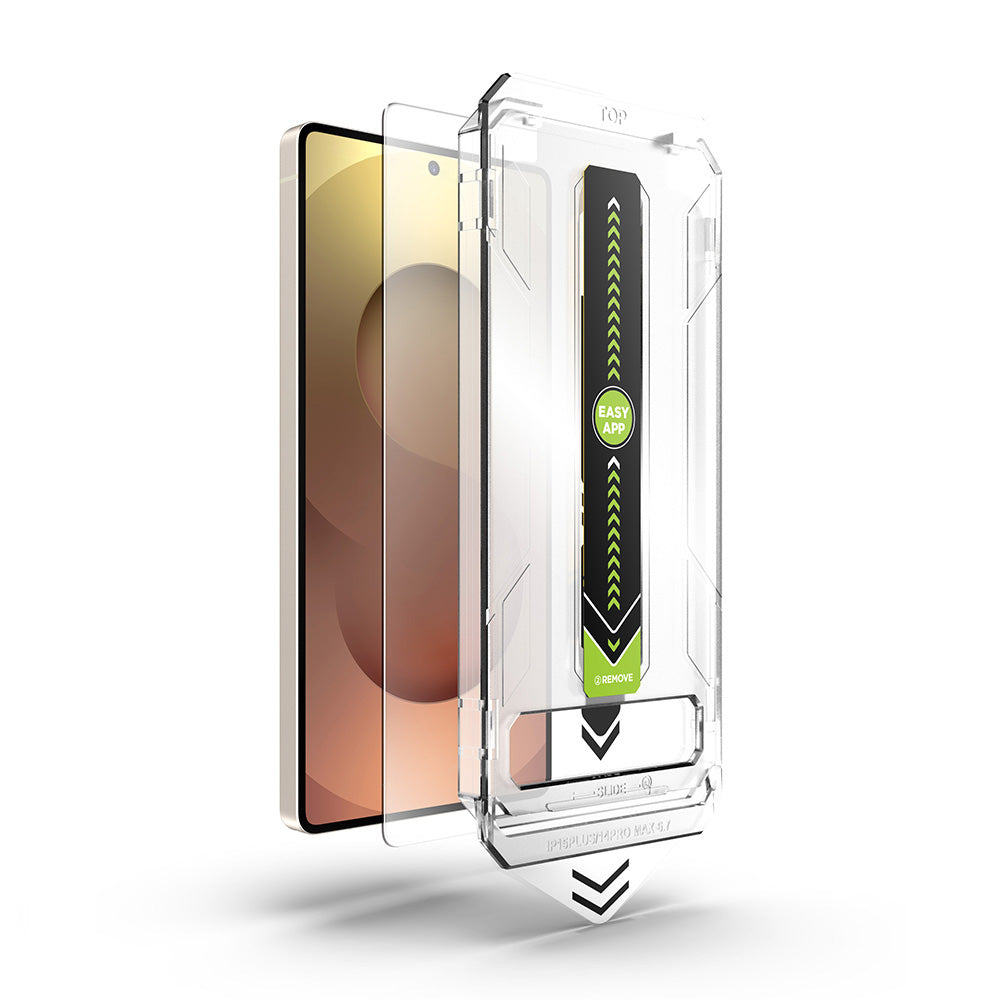 Techsuit TitanGlass CrystalHD Displayschutzfolie für Samsung Galaxy S25 S931 / S24 S921, Sicherheitsglas, Vollflächig verklebt
