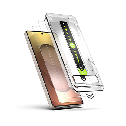 Pellicola protettiva Schermo Techsuit TitanGlass CrystalHD per Samsung Galaxy S26 Ultra, Vetro Temperato, Full Glue, Set 2 pezzi