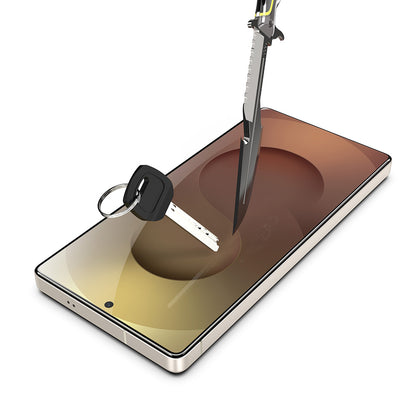 Pellicola protettiva Schermo Techsuit TitanGlass CrystalHD per Samsung Galaxy S26 Ultra, Vetro Temperato, Full Glue, Set 2 pezzi