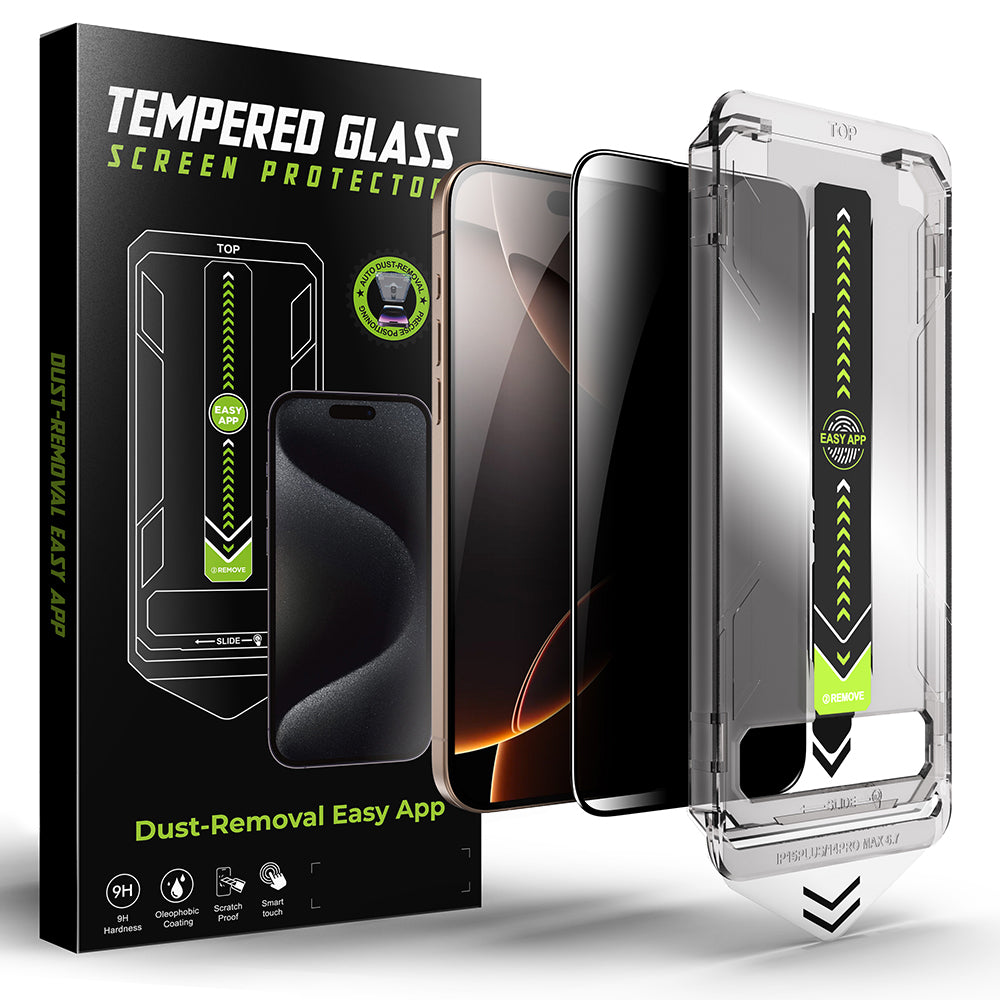 Film de protection d'écran Privacy Techsuit TitanGlass pour Apple iPhone 12 Pro Max, Verre Sécurisé, Collage Complet