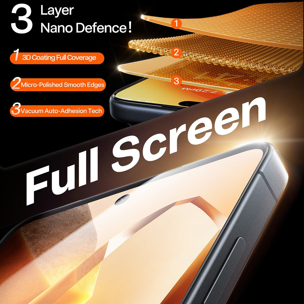 Film de protection d'écran Torras GlassGo Install Master pour Samsung Galaxy S26 Ultra S948, Verre Trempé, Full Glue, Transparent