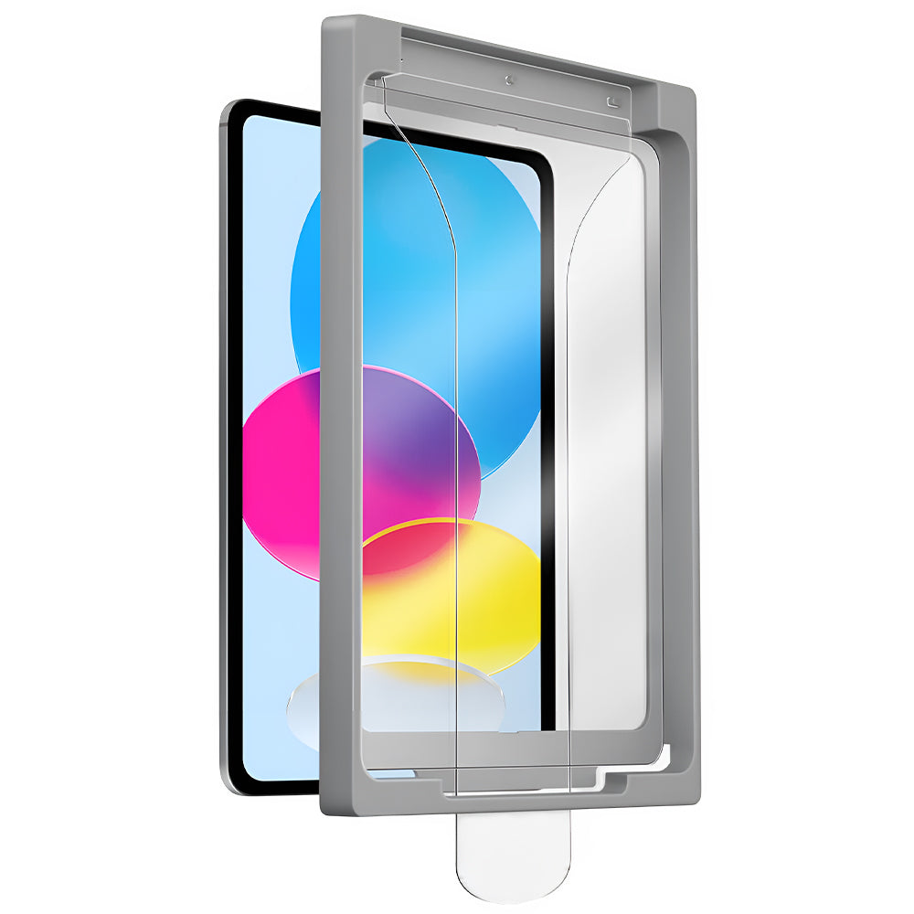 Pellicola protettiva per schermo UNIQ Optix Exofit per Apple iPad (2025), Vetro temperato, Colla completa