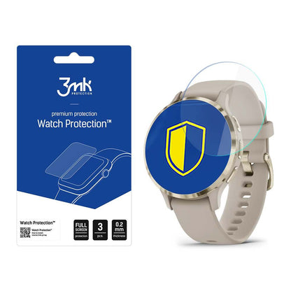 Pellicola Protettiva 3MK Arc per Garmin Venu 3S, Set da 3 pezzi, Plastica