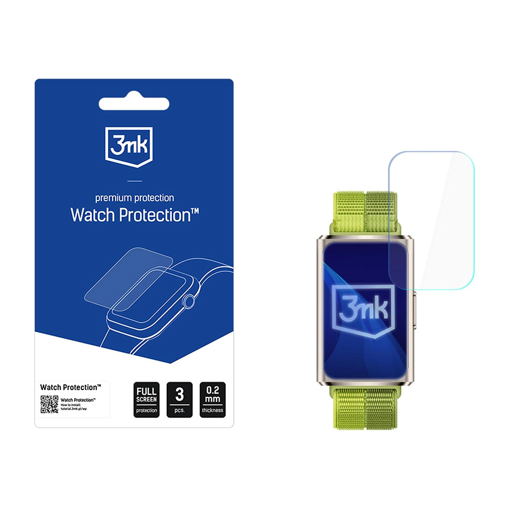 Pellicola Protettiva 3MK Arc per Huawei Band 11 Pro, Set 3 pezzi, Plastica