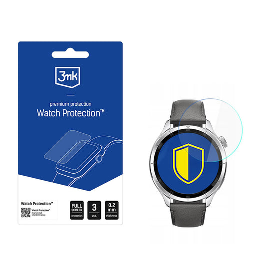 Schutzfolie 3MK FlexibleGlass für Xiaomi Watch S4, Set 3 Stück, Flexibles Glas