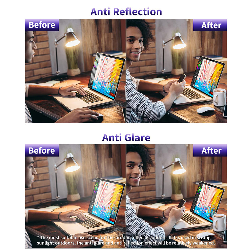 Pellicola Protettiva Schermo Anti Luce Blu Techsuit VisionProX per Apple MacBook Air 13 pollici (2020) / (2018) / (2017), Plastica