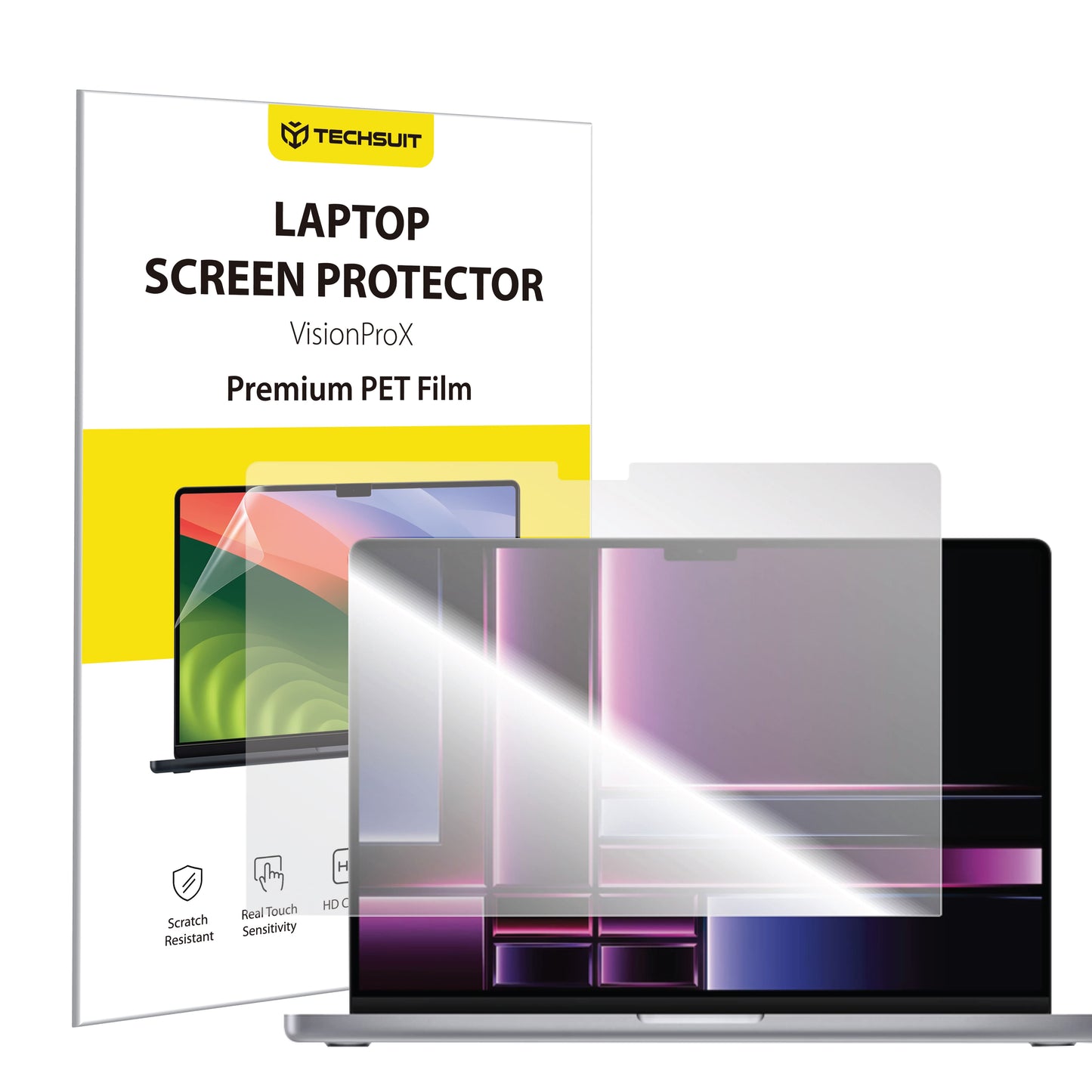 Pellicola Protettiva Schermo Anti Luce Blu Techsuit VisionProX per Apple MacBook Air M4 13 pollici (2025), Plastica