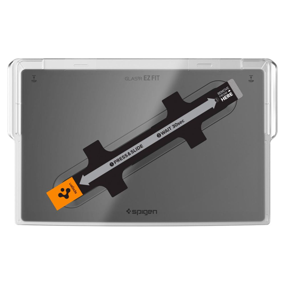 Pellicola Protettiva Spigen GlastR EZ FIT per Navigazione Tesla X / S (2022 - 2021), Vetro Temperato, Nero AGL04688
