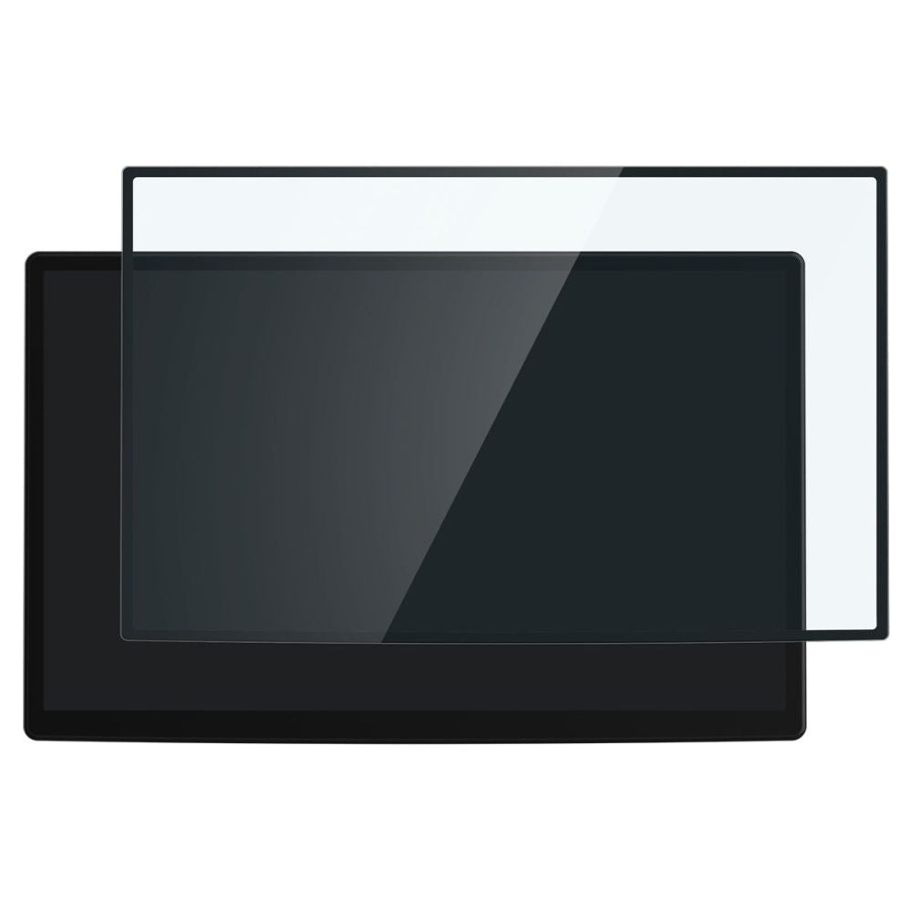Pellicola Protettiva Spigen GlastR EZ FIT per Navigazione Tesla X / S (2022 - 2021), Vetro Temperato, Nero AGL04688
