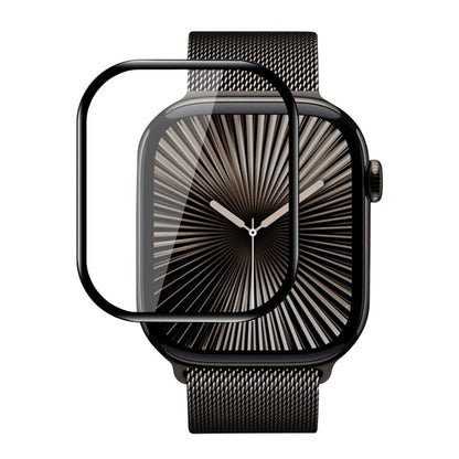 Pellicola Protettiva Blueo High Molecule per Apple Watch 10 46mm Series, Vetro Temperato, Nero
