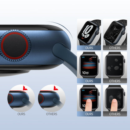 Film de protection Blueo High Molecule pour Apple Watch 40mm Series, Verre trempé, Noir
