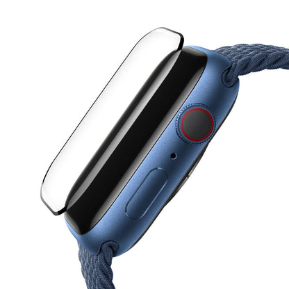 Pellicola Protettiva Blueo High Molecule per Apple Watch 8 / 7 Serie 45mm, Vetro Temperato, Nero