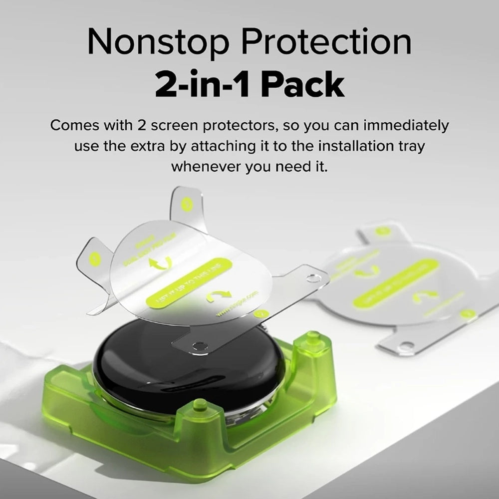 Pellicola Protettiva Ringke Dual Easy Pro per Google Pixel Watch 4 41mm, Set 2 pezzi, Plastica