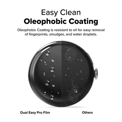 Pellicola Protettiva Ringke Dual Easy Pro per Google Pixel Watch 4 45mm, Set 2 pezzi, Plastica