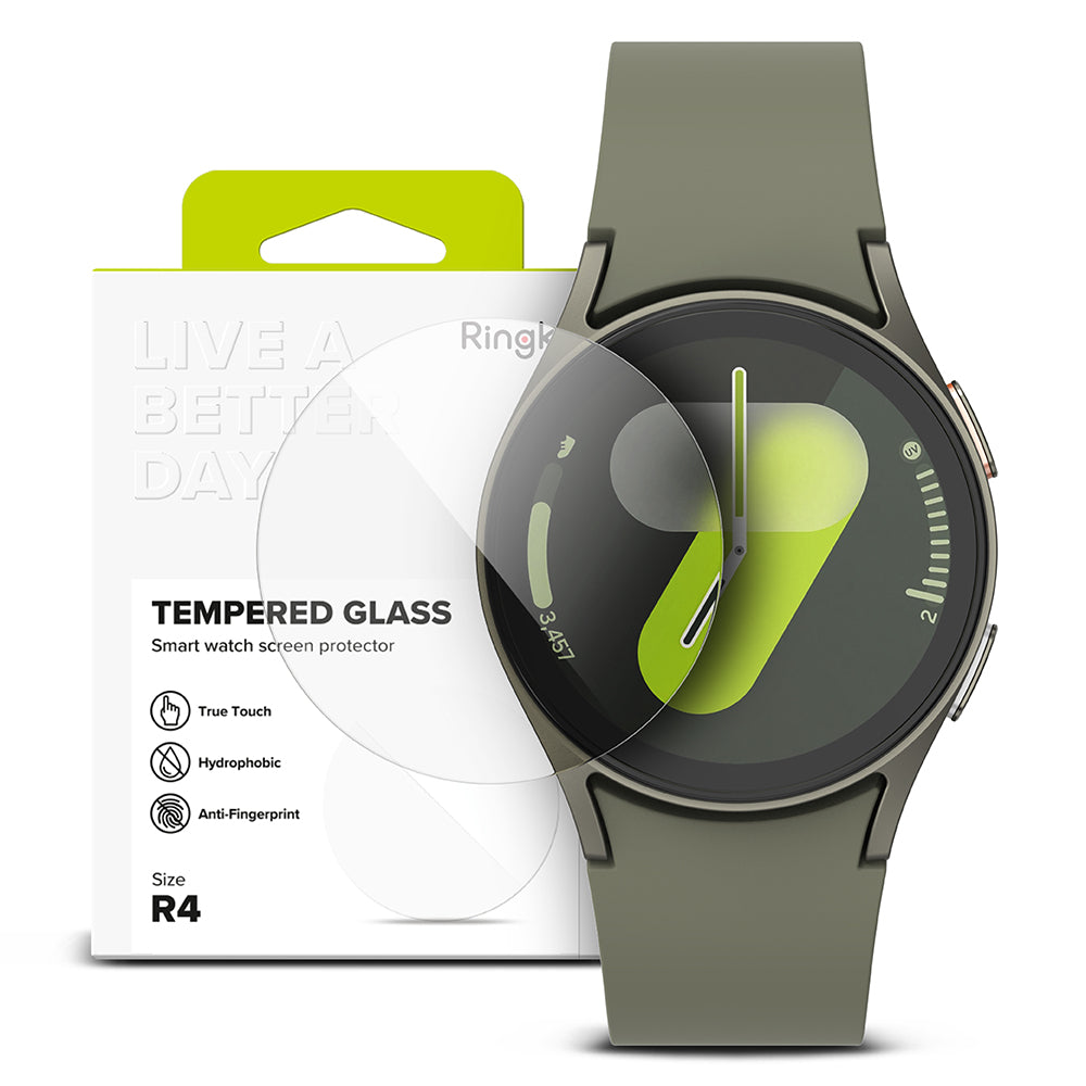 Pellicola Protettiva Ringke R4 per Samsung Galaxy Watch7 40mm, Set da 4 pezzi, Vetro Temperato