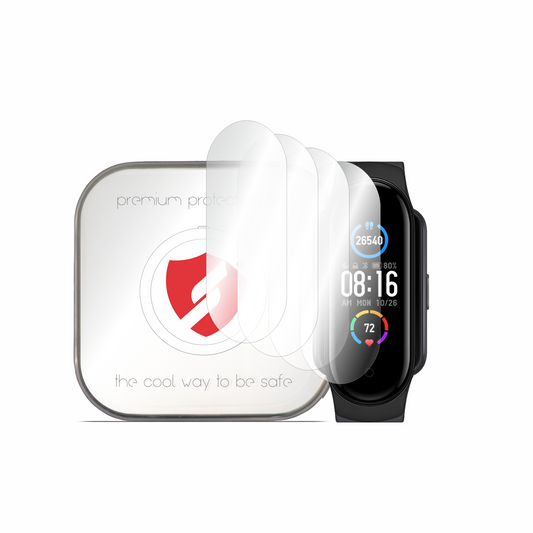 Pellicola Protettiva Smart Protection Premium Classic per Amazfit Band 5 / Xiaomi Smart Band 6 / Band 5, Set da 4 pezzi, Plastica
