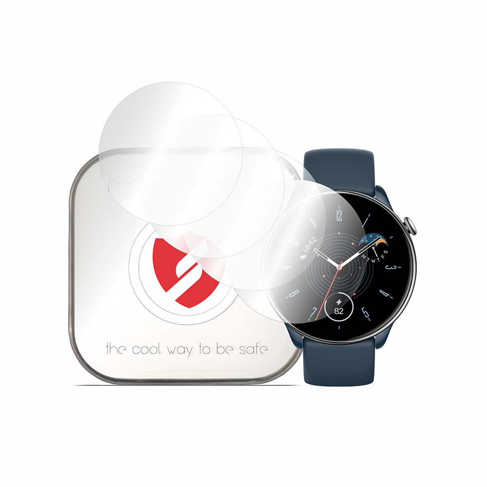 Pellicola Protettiva Smart Protection Premium Classic per Amazfit GTR Mini, Set da 4 pezzi, Plastica
