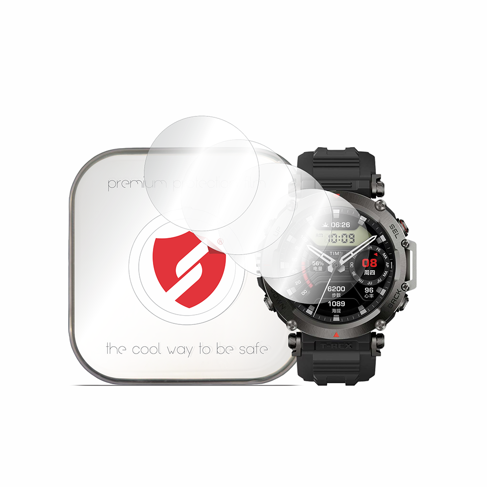 Pellicola Protettiva Smart Protection Premium Classic per Amazfit T-Rex Ultra, Set da 4 pezzi, Plastica