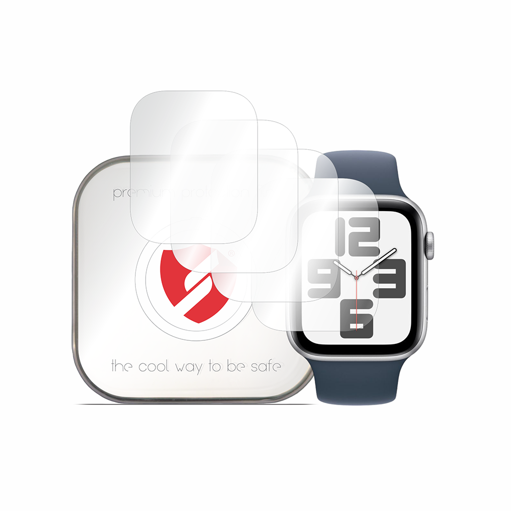 Pellicola Protettiva Smart Protection Premium Classic per Apple Watch 45mm / 44mm Series, Set da 4 pezzi, Plastica