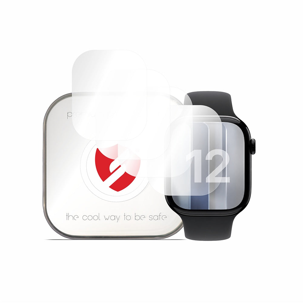 Smart Protection Premium Classic Schutzfolie für Apple Watch Series 12 42mm, 4 Stück Set, Kunststoff