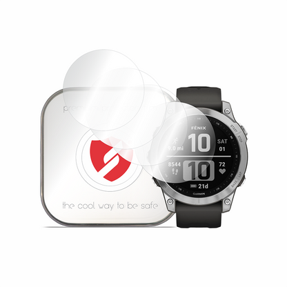 Pellicola Protettiva Smart Protection Premium Classic per Garmin Fenix 7, Set da 4 pezzi, Plastica