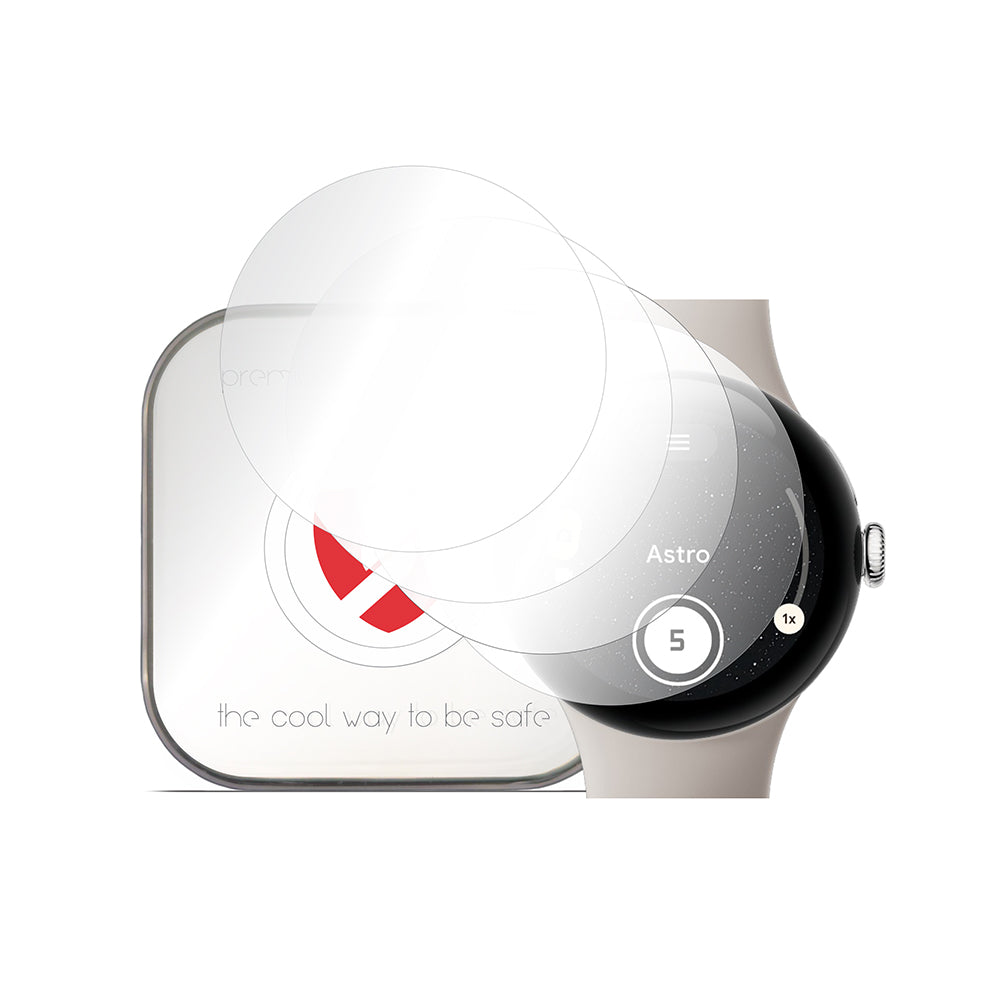 Pellicola Protettiva Smart Protection Premium Classic per Google Pixel Watch 3 45mm, Set da 4 pezzi, Plastica