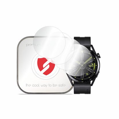 Pellicola Protettiva Smart Protection Premium Classic per Huawei Watch GT 3 46mm, Set da 4 pezzi, Plastica