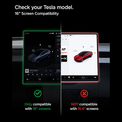 Pellicola Protettiva Spigen GlastR EZ FIT Anti-Riflesso per Navigazione Tesla Y 2026 Premium / Performance, Vetro Temperato AGL10819