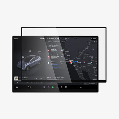 Spigen GlastR EZ FIT Schutzfolie für Tesla Y 2026 Premium / Performance Navigation, Gehärtetes Glas AGL10820