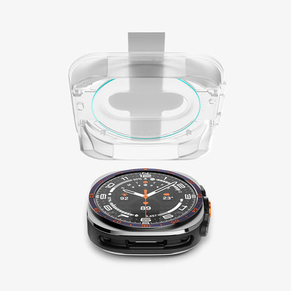 Spigen GlastR EZ FIT Schutzfolie für Samsung Galaxy Watch Ultra2, gehärtetes Glas, 2er-Set AGL11758
