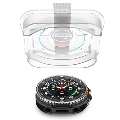 Pellicola Protettiva Spigen GlastR EZ FIT per Samsung Galaxy Watch8 Classic, Set 2 pezzi, Vetro Temperato AGL09877