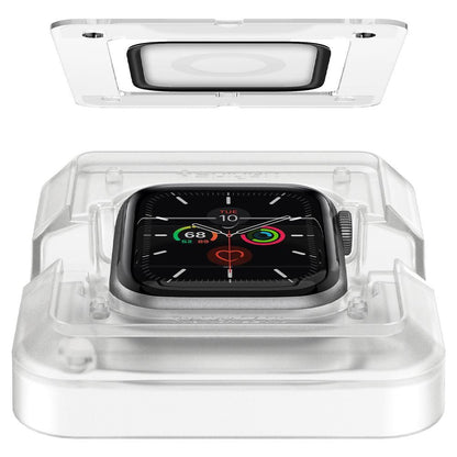 Pellicola Protettiva Spigen ProFlex EZ FIT per Apple Watch 44mm Series, Set 2 pezzi, Vetro Flessibile, Nero