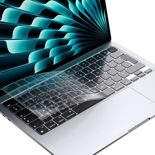 Custodia Protettiva per Tastiera Techsuit PureTypeX per Apple MacBook Pro 14 (2021 - 2024) / Air 13 (2022 - 2025) / Air 15 (2022 - 2025), Trasparente