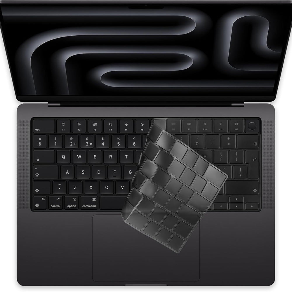 Custodia Protettiva per Tastiera Techsuit PureTypeX per Apple MacBook Pro 14 / Air 13 / Air 15 Series, Trasparente