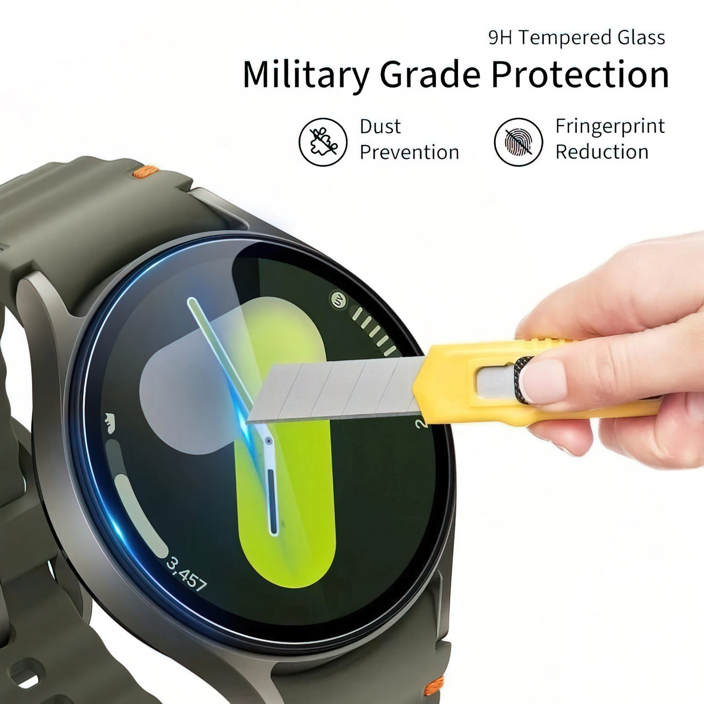 Tech-Protect Fit+ Schutzfolie für Huawei Watch GT 6 46mm, 2er Set, Gehärtetes Glas