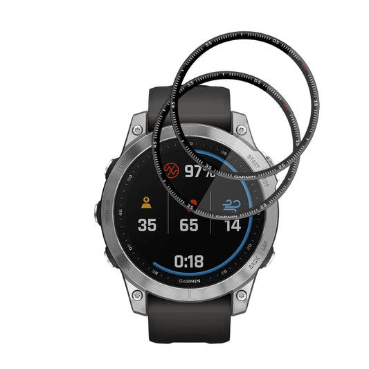 Schutzfolie Techsuit Nano Flex für Garmin Fenix 7, Set 2 Stück, Kunststoff, Schwarz